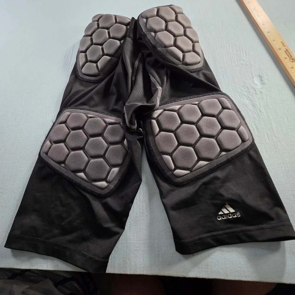 Adidas Techfit Padded Football Girdle Shorts Black Grey Mens XL Climacool
